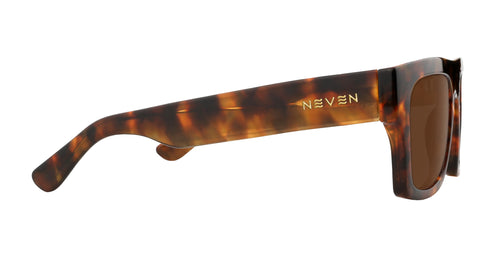 Amar tortoise shell rectangular prescription glasses from Neven Eyewear.