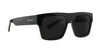 Royce black rectangular polarized sunglasses with dark lenses.