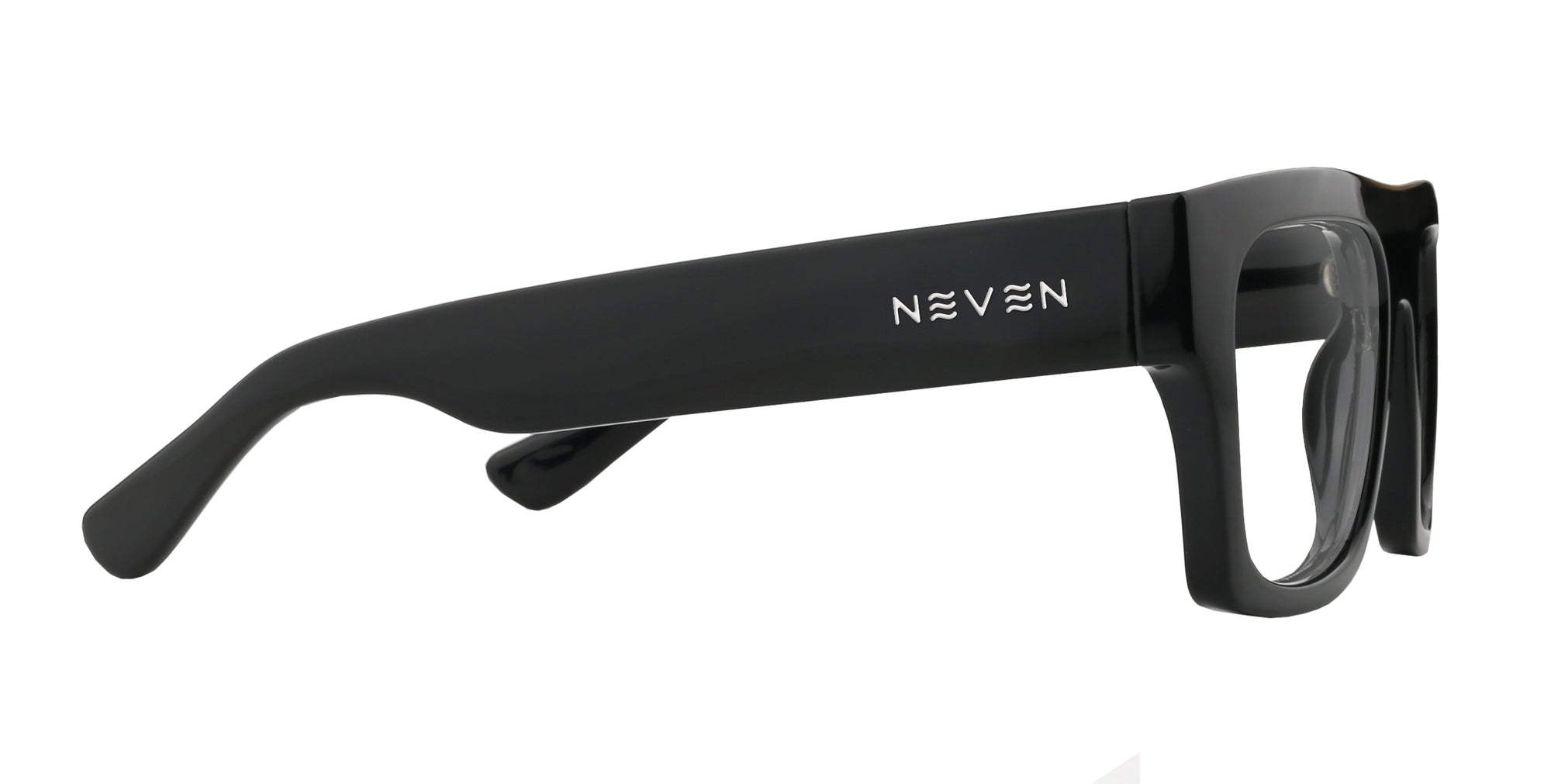 The Royce Black Thick prescription glasses from Neven Eyewear.