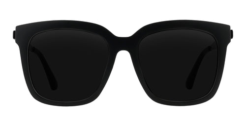 Lido matte black square prescription glasses from Neven Eyewear.