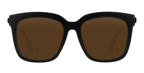 Lido matte black square prescription glasses from Neven Eyewear.