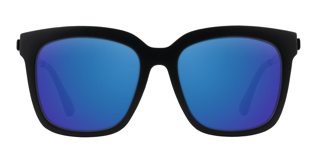 Lido matte black square prescription glasses from Neven Eyewear.