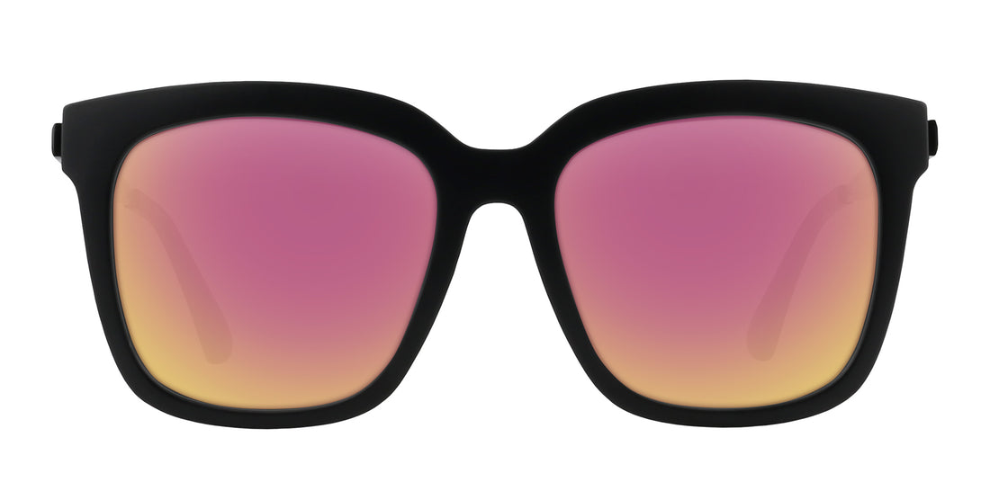 Lido matte black square prescription glasses from Neven Eyewear.