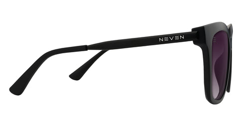 Lido Matte black Cat Eye polarized sunglasses from Neven Eyewear.