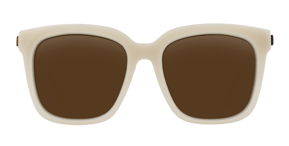 Sand Dollar Cream Square prescription glasses from Neven Eyewear.
