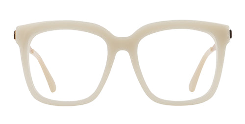 Sand Dollar Cream Square prescription glasses from Neven Eyewear.