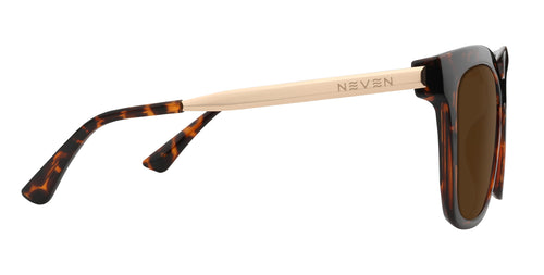 Sarasota tortoiseshell square polarized sunglasses from Neven Eyewear.