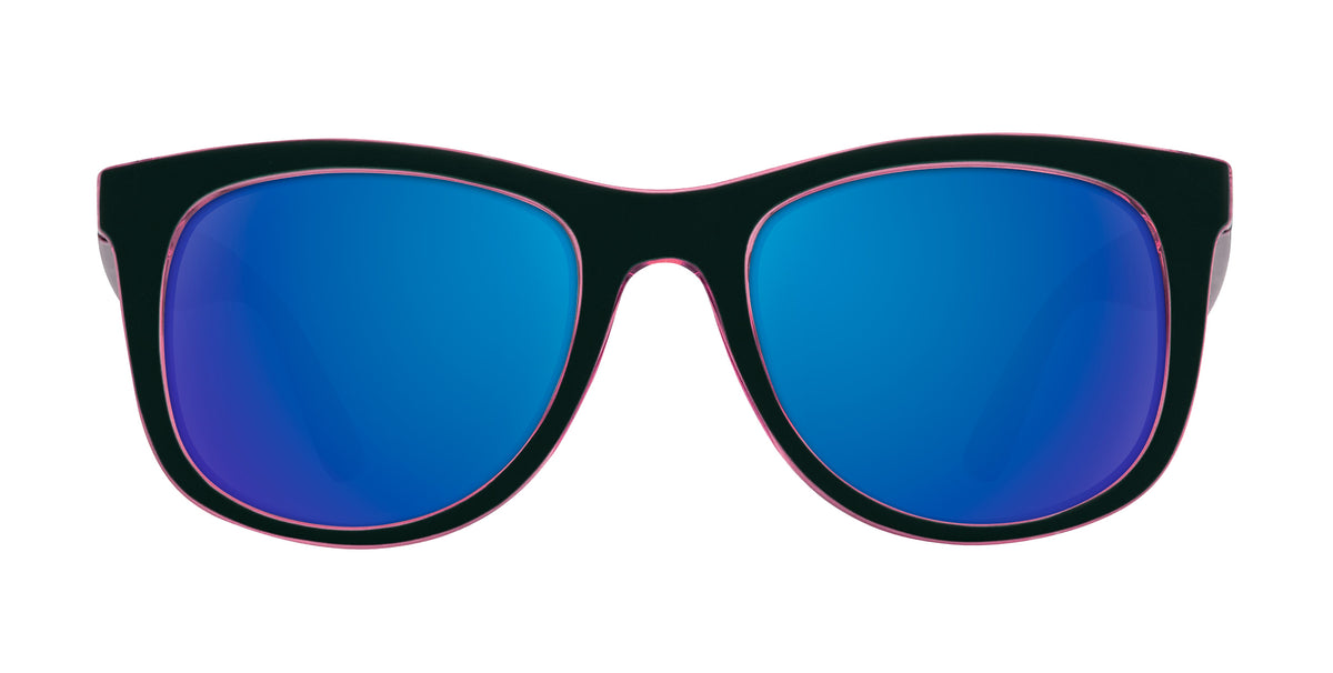 Mila black and pink rectangular prescription glasses from Neven Eyewear.