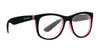 Mila black and pink rectangular prescription glasses from Neven Eyewear.