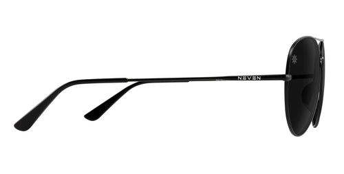 Burakkumetaru black thin polarized sunglasses from Neven Eyewear.