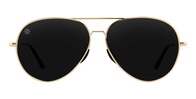 Kintsugi gold aviator polarized sunglasses from Neven Eyewear.