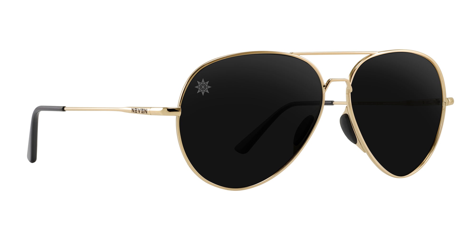 Kintsugi gold aviator polarized sunglasses from Neven Eyewear.