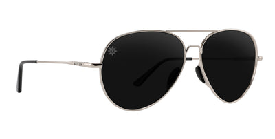 Shirogane Silver Aviator polarized sunglasses from Neven Eyewear.