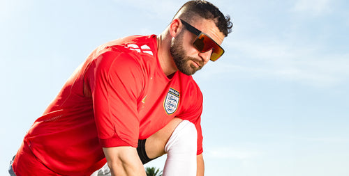2nd Light Black/Red Wraparound polarized sunglasses from Neven Eyewear.