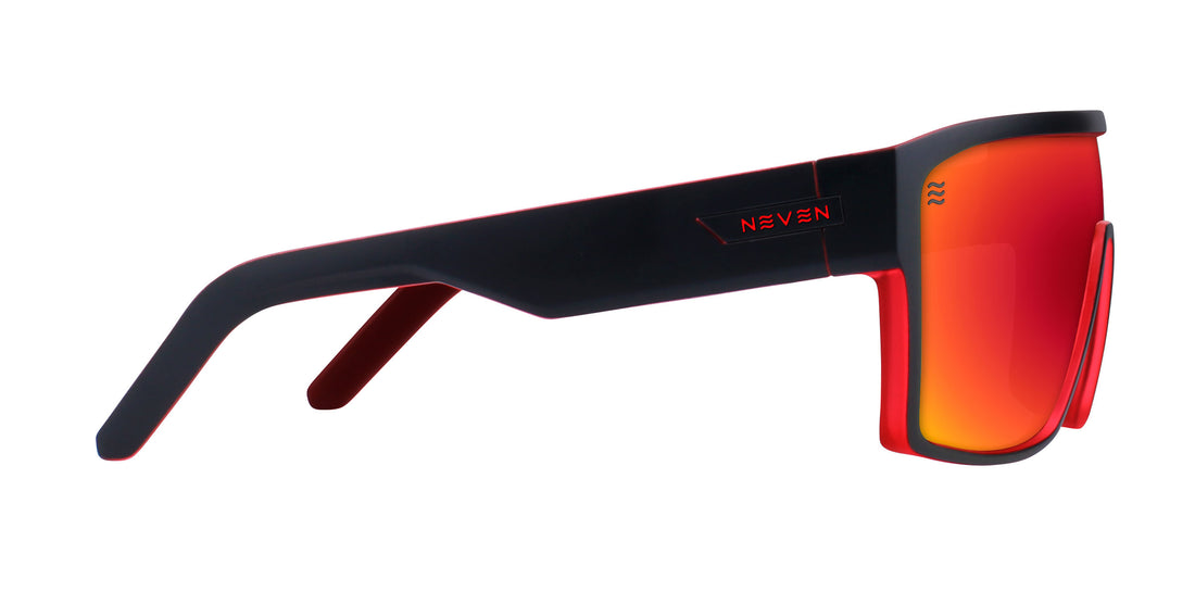 2nd Light Black/Red Wraparound polarized sunglasses from Neven Eyewear.