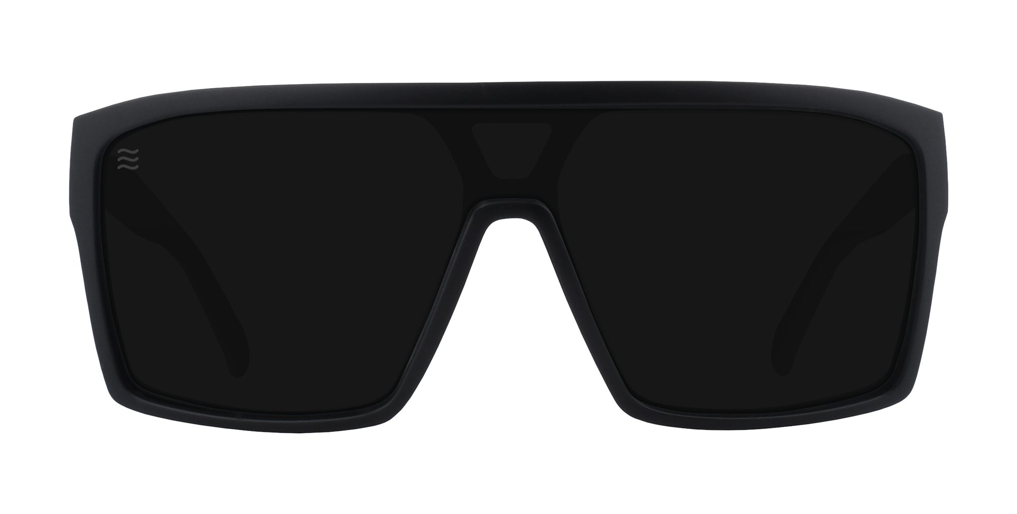 RC's oversized black sunglasses with dark lenses