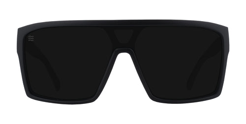 RC's oversized black sunglasses with dark lenses