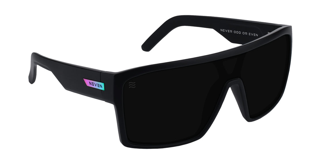 RC black rectangular polarized sunglasses from Neven Eyewear.