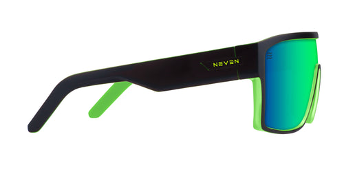 Tables Black Rectangle polarized sunglasses from Neven Eyewear.