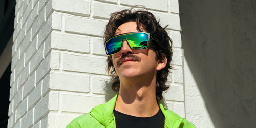 Tables Black Rectangle polarized sunglasses from Neven Eyewear.