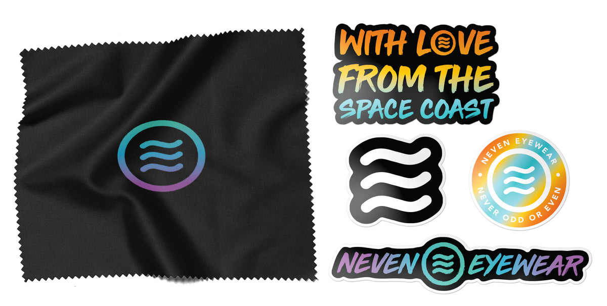 Sticker Pack &amp; Cleaning Cloth Accessories Neven Eyewear Sticker Pack- Multi