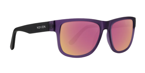 Ella Purple rectangular prescription glasses from Neven Eyewear.