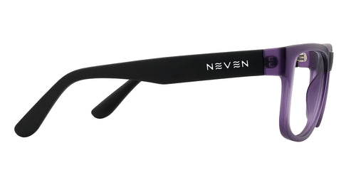 Ella Purple rectangular prescription glasses from Neven Eyewear.