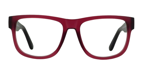 Plasma Red/Black Rectangular Prescription Glasses from Neven Eyewear.