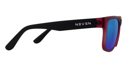 Plasma Red/Black Rectangular Prescription Glasses from Neven Eyewear.