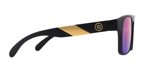 Golden Banana matte black round prescription glasses from Neven Eyewear Pair name: Golden Banana Frame shape: round.