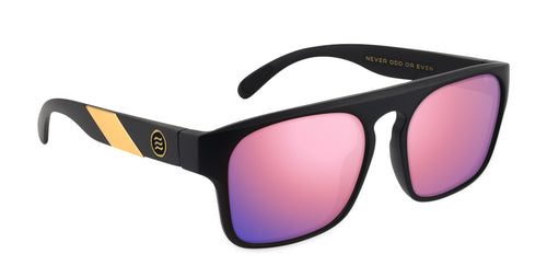 Golden Banana matte black round prescription glasses from Neven Eyewear Pair name: Golden Banana Frame shape: round.