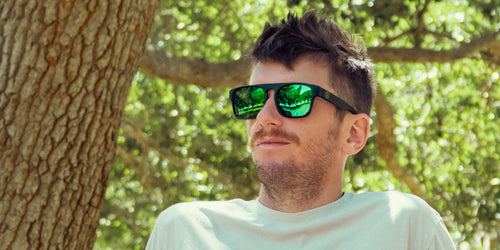 Primatology black sunglasses polarized sunglasses from Neven Eyewear Pair name: Primatology Frame shape: sunglasses.