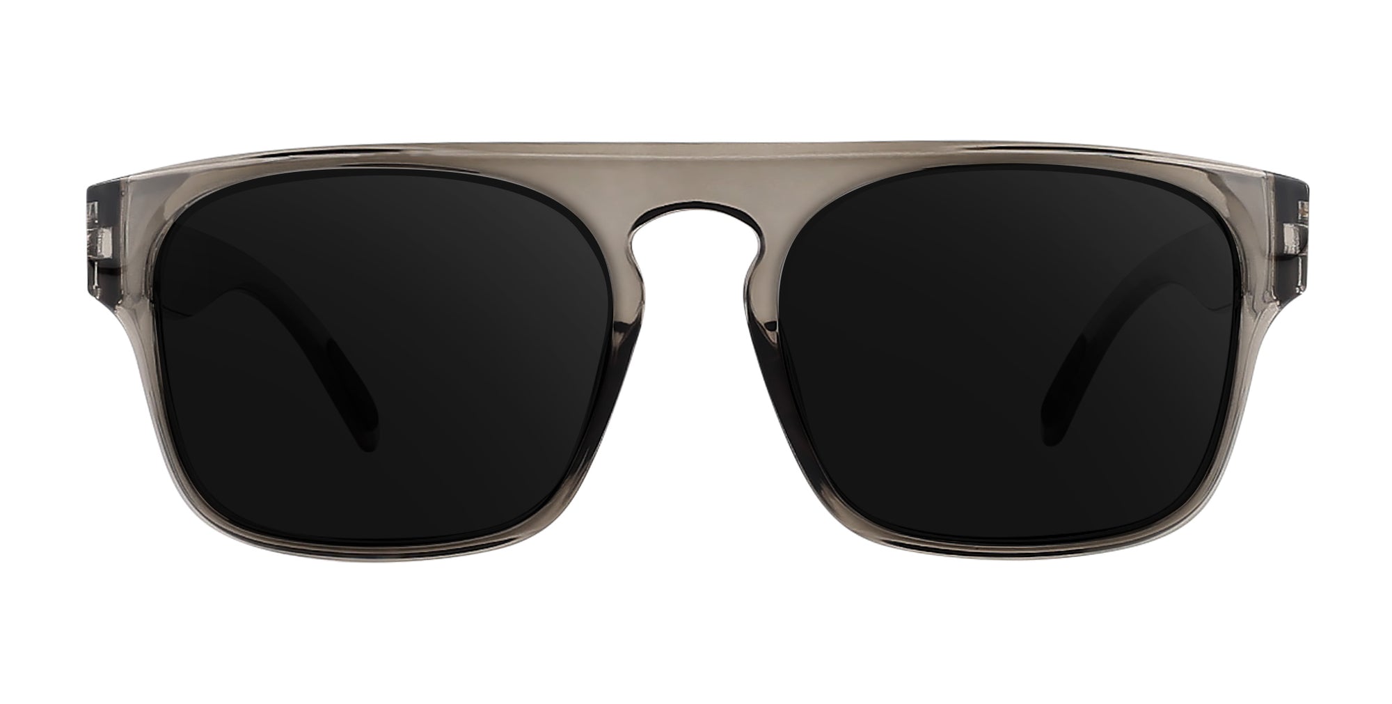 Wubula gray translucent rectangular prescription glasses from Neven Eyewear Pair name: Wubula Frame shape: rectangular.