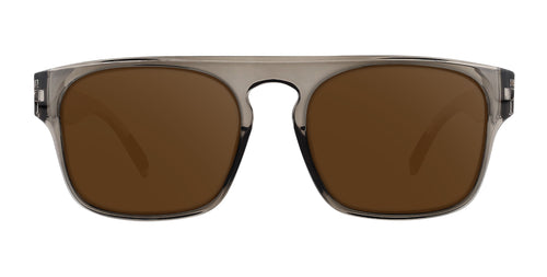 Wubula gray translucent rectangular prescription glasses from Neven Eyewear Pair name: Wubula Frame shape: rectangular.