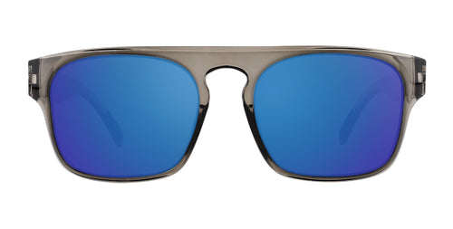 Wubula gray translucent rectangular prescription glasses from Neven Eyewear Pair name: Wubula Frame shape: rectangular.