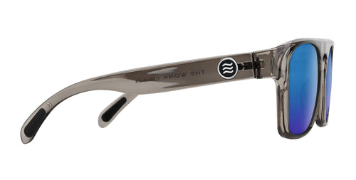 Wubula gray translucent rectangular prescription glasses from Neven Eyewear Pair name: Wubula Frame shape: rectangular.