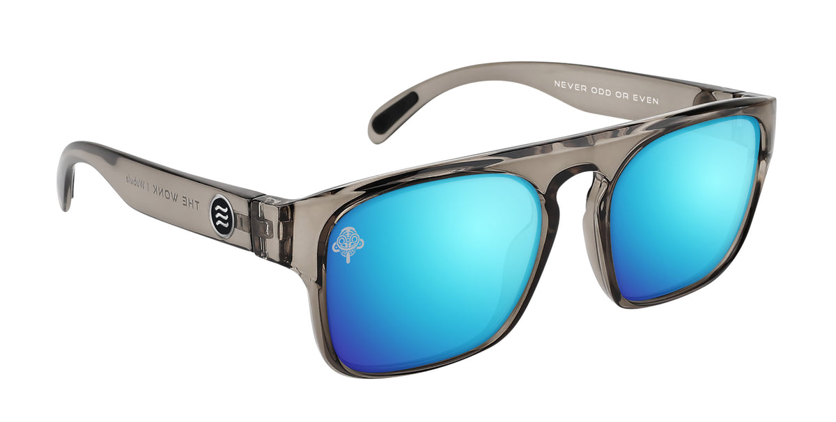 Wubula gray polarized sunglasses from Neven Eyewear Pair name: Wubula Frame shape: Not specified.