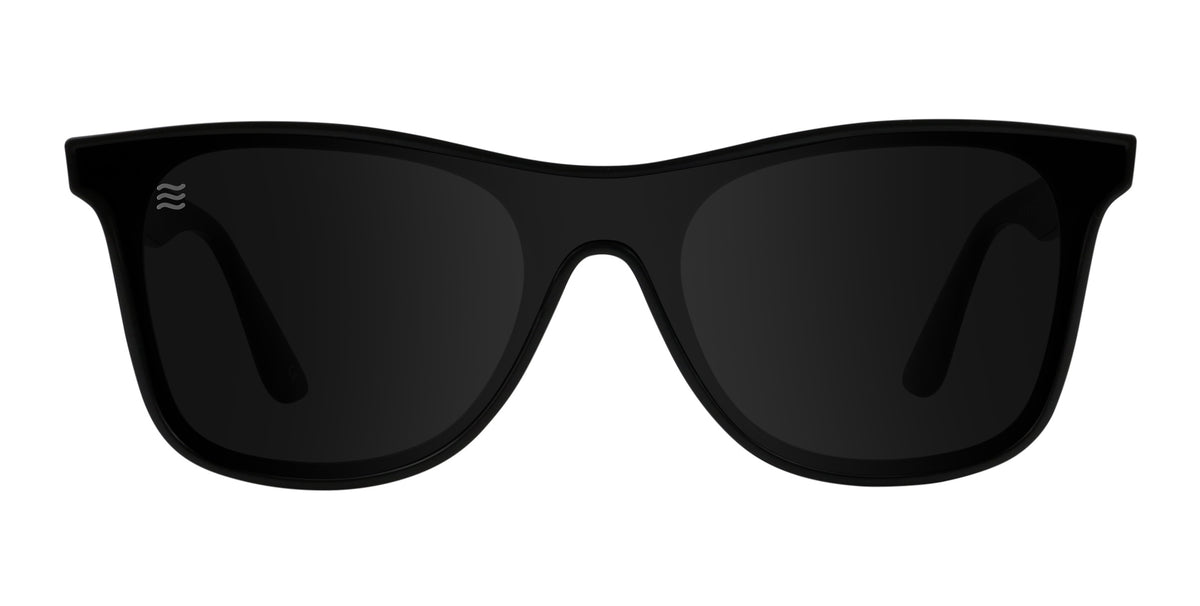Goblin black polarized shield sunglasses from Neven Eyewear.