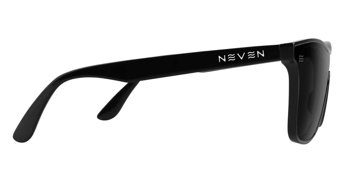 Goblin black polarized shield sunglasses from Neven Eyewear.