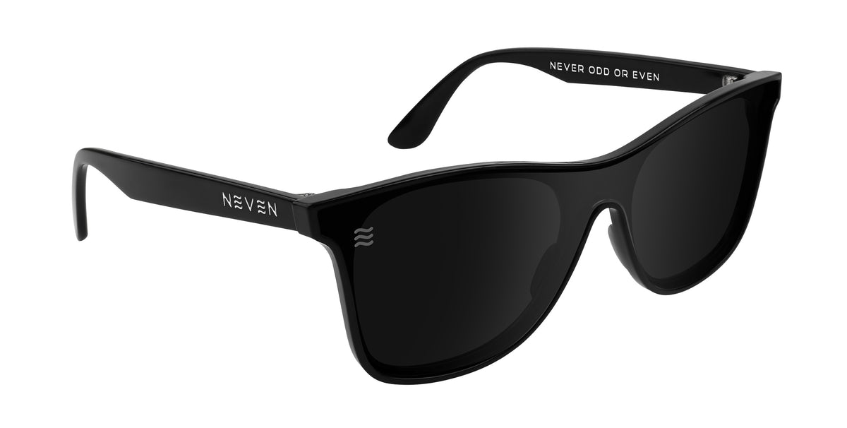 Goblin black polarized shield sunglasses from Neven Eyewear.