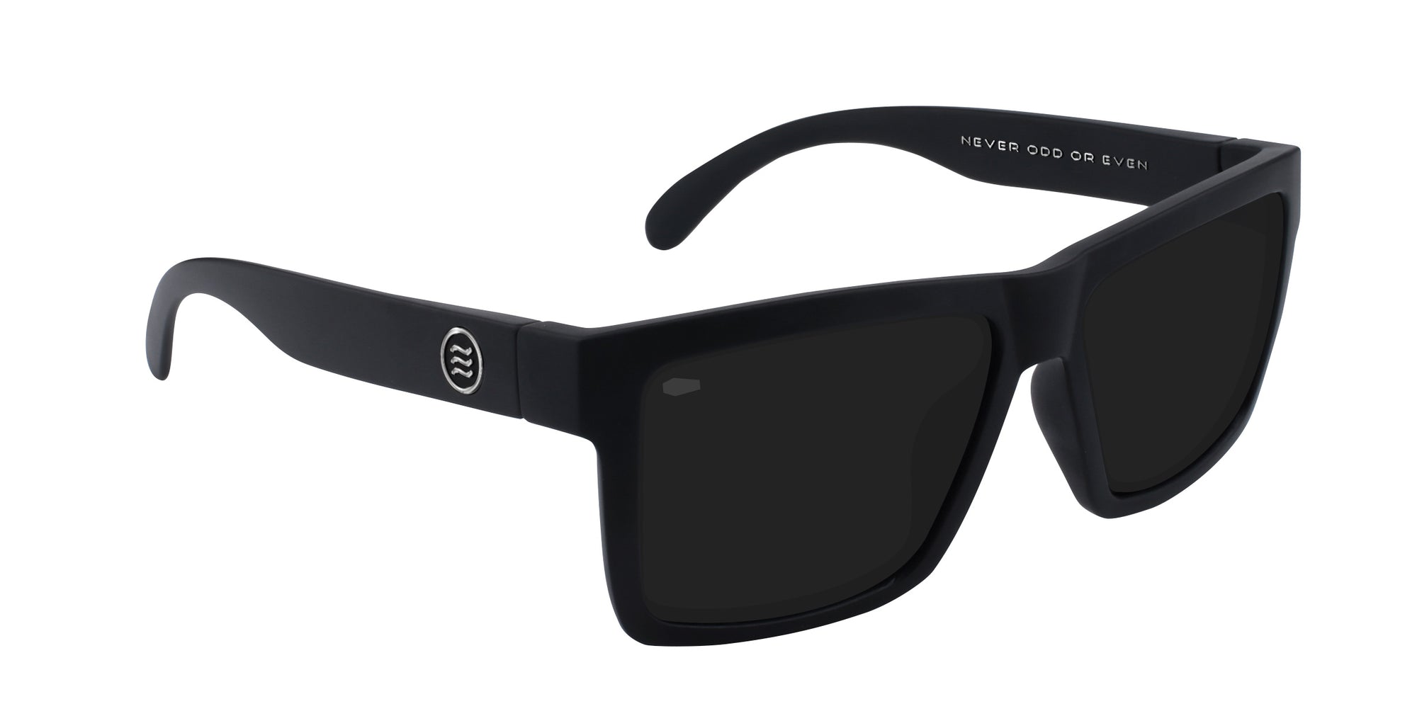 Lowrider XXL matte black rectangular prescription glasses from Neven Eyewear.