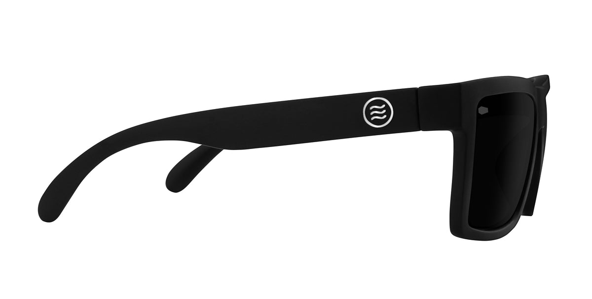 Lowrider XL black rectangular polarized sunglasses from Neven Eyewear Pair Name: Lowrider XL Frame Shape: rectangular.