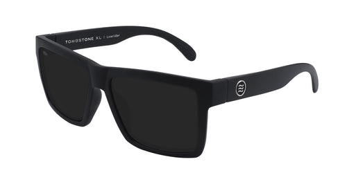 Lowrider XL black rectangular polarized sunglasses from Neven Eyewear Pair Name: Lowrider XL Frame Shape: rectangular.