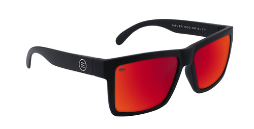 Supernova XL matte black square polarized sunglasses from Neven Eyewear.