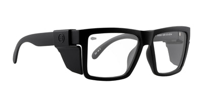 Lowrider Z87+ black rectangular prescription glasses from Neven Eyewear.