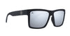 Ace sunglasses featuring a black frame and mirrored lenses.
