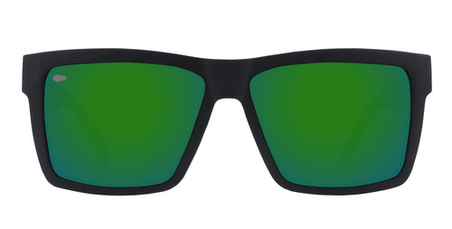 Hunter black rectangular polarized sunglasses from Neven Eyewear.