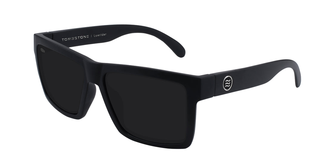 Lowrider Black rectangular polarized sunglasses from Neven Eyewear.