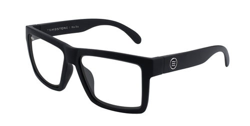 Malibu Black rectangular prescription glasses from Neven Eyewear.