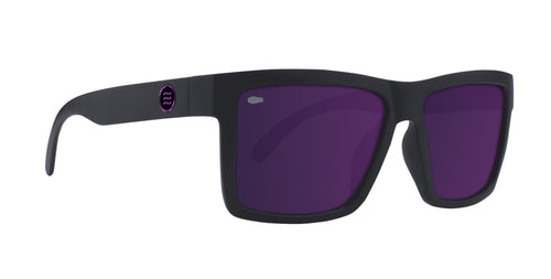 Nightshade black rectangular polarized sunglasses from Neven Eyewear Pair name: Nightshade Frame shape: rectangular.